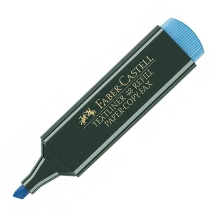 Маркер Faber-Castell Textliner 48, за многократно пълнене, син