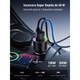 Modulator FM, Bluetooth 5.3, Transmitator FM Radio, Hands-Free cu functie Noise Cancelling/ Anulare zgomot de fundal, Functie incarcare rapida, Fast Charge Type-C si USB 3.0, Buton SuperBass, Functii suplimentare de redare AUX si Micro SD, Negru