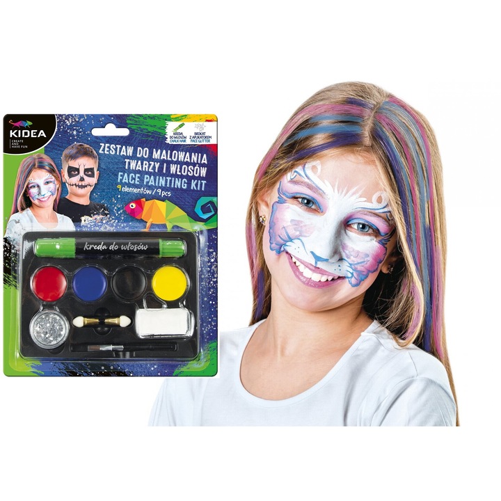 Set pictura fata si par Kidea, 9 piese, multicolor