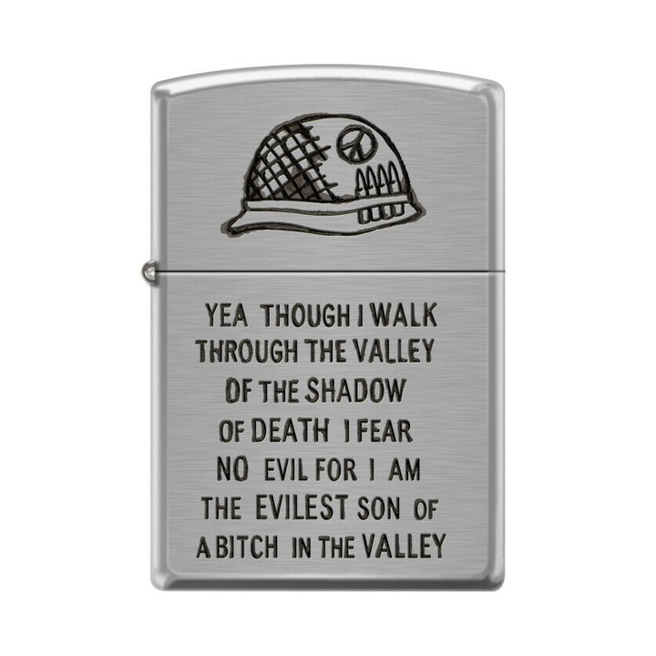 Bricheta Zippo 0684 Military - Walk Through the Valley of Shadow of Death
