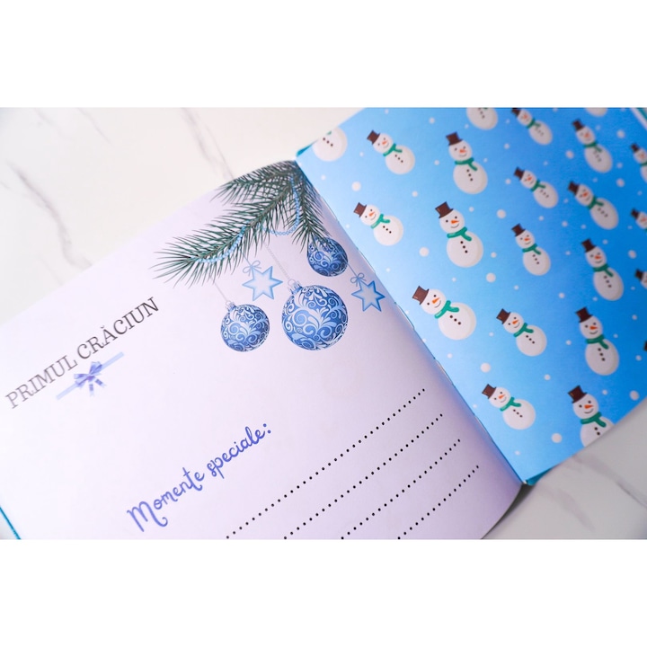 Album foto premium pentru bebelusi - Povestea Mea, albastru, 210 x 210 mm