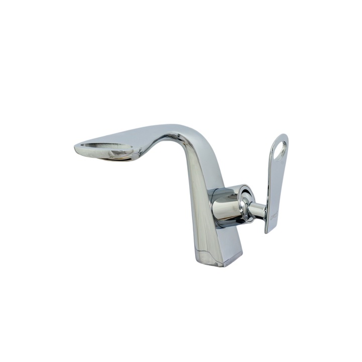 Mosdó csaptelep, fürdőszobai mosdó beépítés, fényes króm