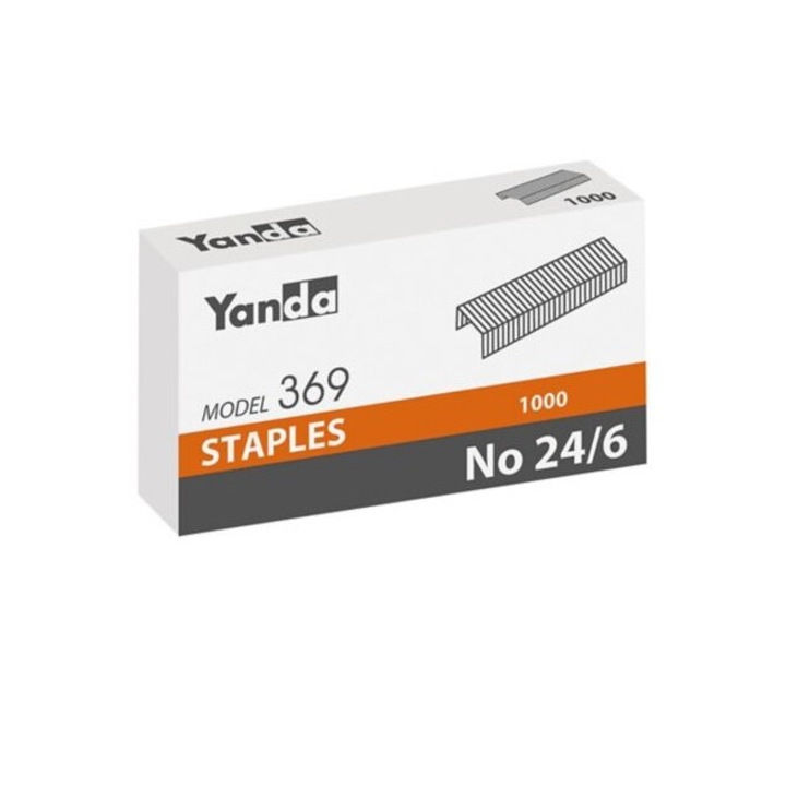 Set 1000 capse Yanda, 24/6, metal