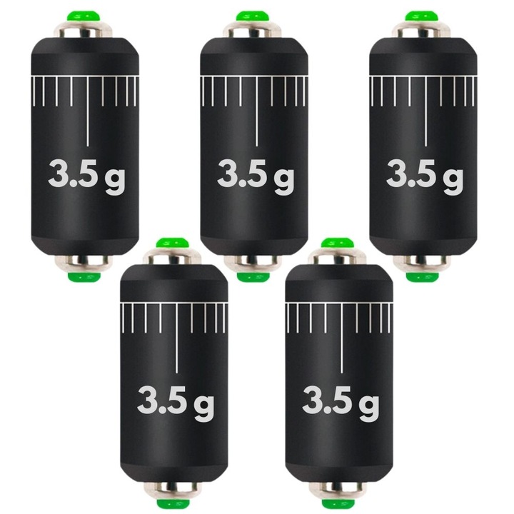 Plumb Culisant Ajustabil pentru Pescuit, 3.5 g, set 5 buc, cu gramaj inscriptionat, HIPOLAR