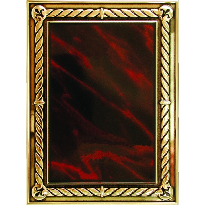 Placheta aluminiu rosie 19518B, 18X13 cm