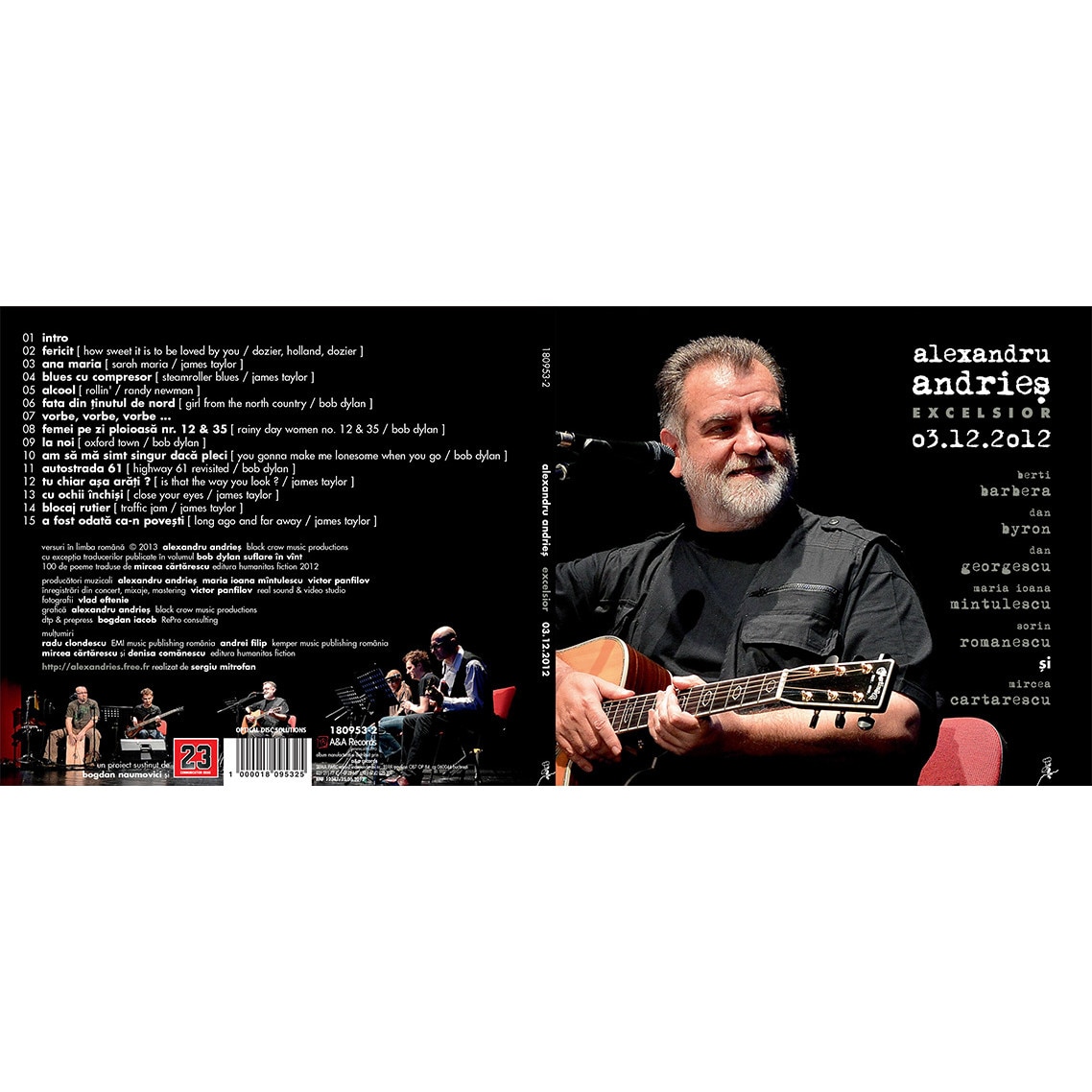 Alexandru Andries - Excelsior 03.12.2012 - CD