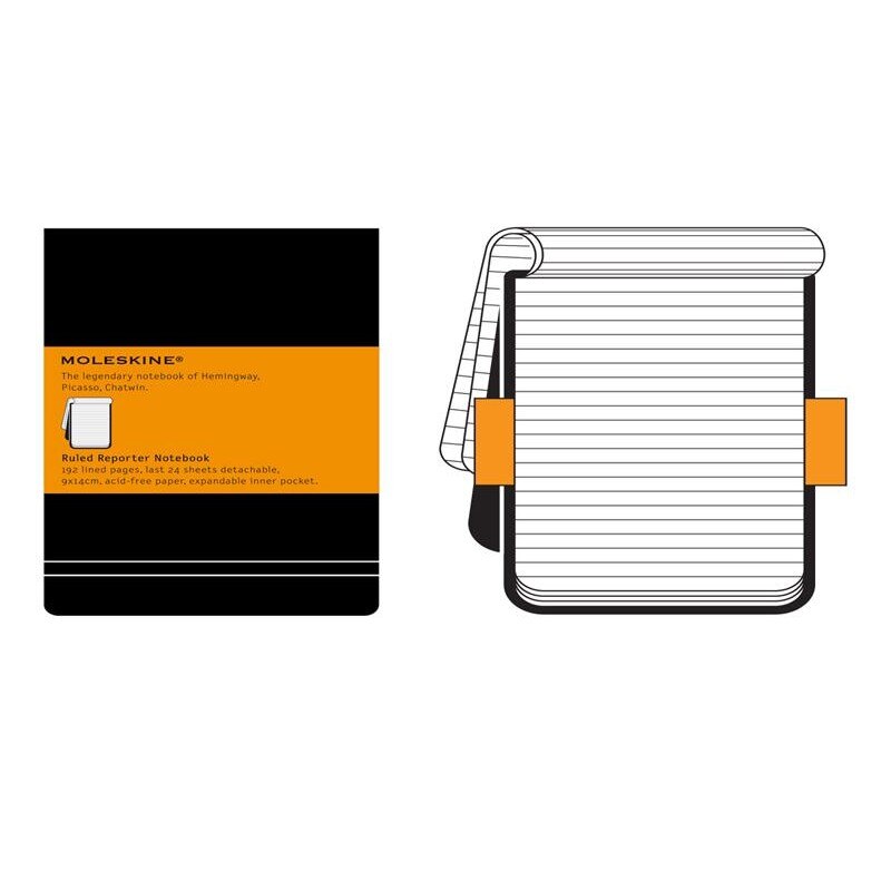 Moleskine Ruled Reporter Notebook - Pocket