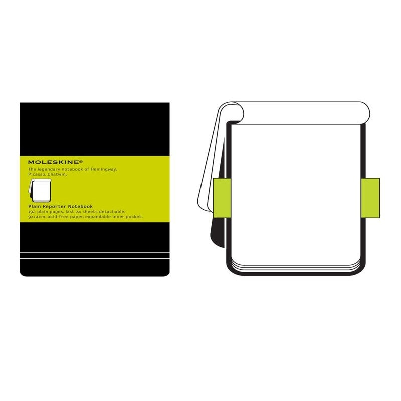 Moleskine Plain Reporter Notebook - Pocket