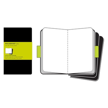Set 3 carnete Moleskine Plain Cahier Journals Black Large Set 3 carnete Moleskine Plain Cahier Journals Black Large