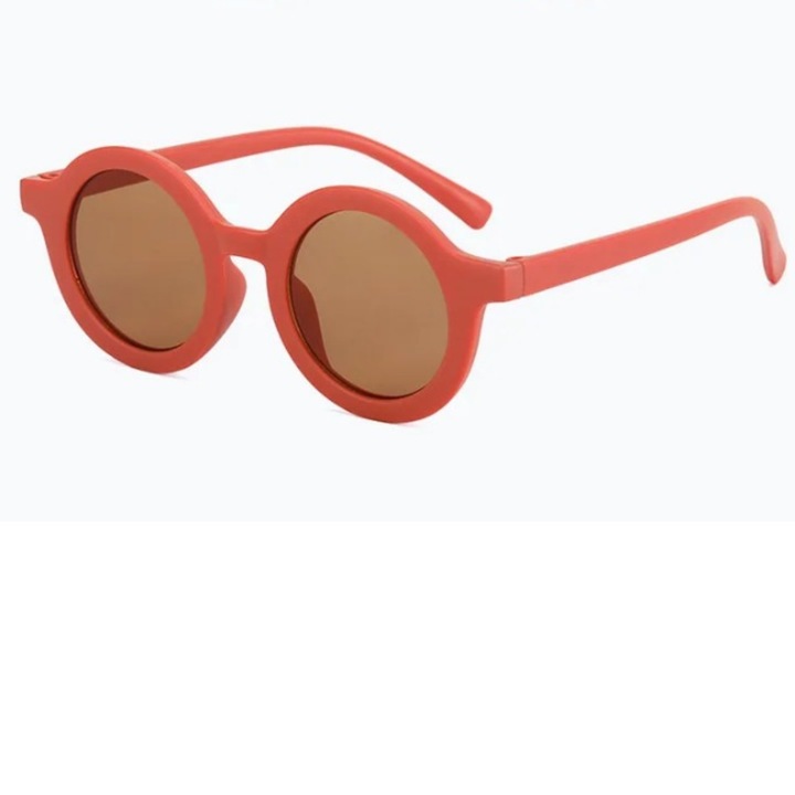 Детски слънчеви очила, WellLuck, леки и удобни, възраст 3-8 години, цвят кафяв