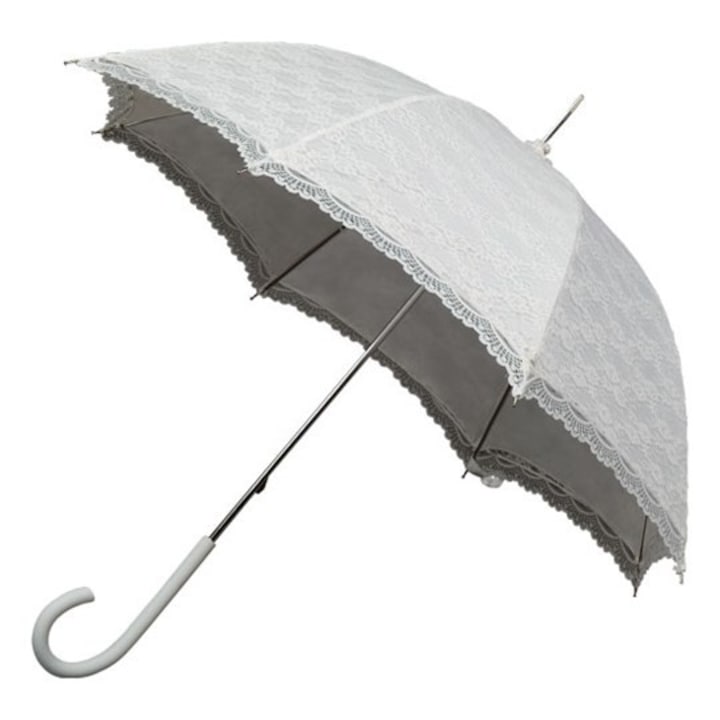Сватбен чадър от дантела екрю 90 см. PARASOL