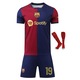 Echipament sportiv copii Barcelona Yamal Tricou Fotbal, 150-160 cm, Poliester, Albastru