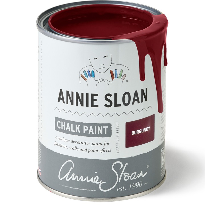 Vopsea pentru mobila, Annie Sloan Chalk Paint, Burgundy 120 ml