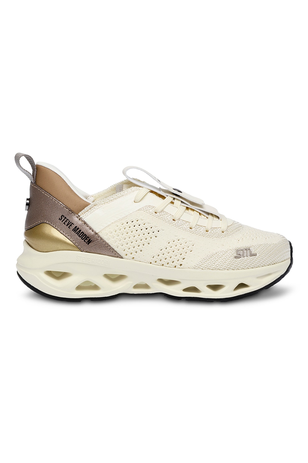 Steve Madden, Pantofi sport low-cut cu detalii logo Surge 1, Bej