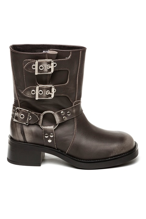Steve Madden, Ghete de piele Becase, Gri inchis