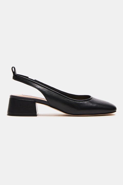 Steve Madden, Pantofi slingback cu toc masiv, Negru