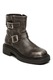 Steve Madden, Ghete de piele cu toc masiv, Gri inchis