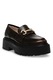 Steve Madden, Мокасини от еко кожа със захабен ефект, Тъмнокафяв