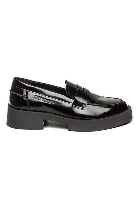 Steve Madden, Мокасини от лачена кожа, Избеляло черно
