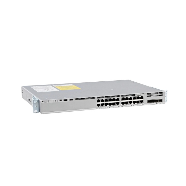 Kapcsoló Cisco C9200L-24P-4G-E, Catalyst 9200L 24 portos PoE+, 4 x 1G, Network Essentials, cégeknek