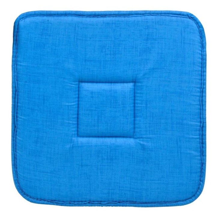 Türkiz nyári székpárna, 39x39cm