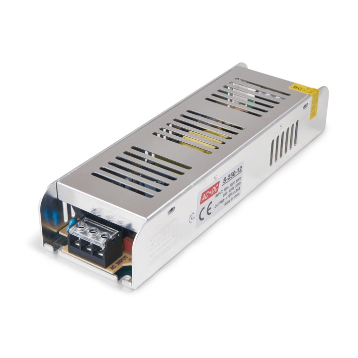 Тънко модулно захранване 12V 250W 21A IP20