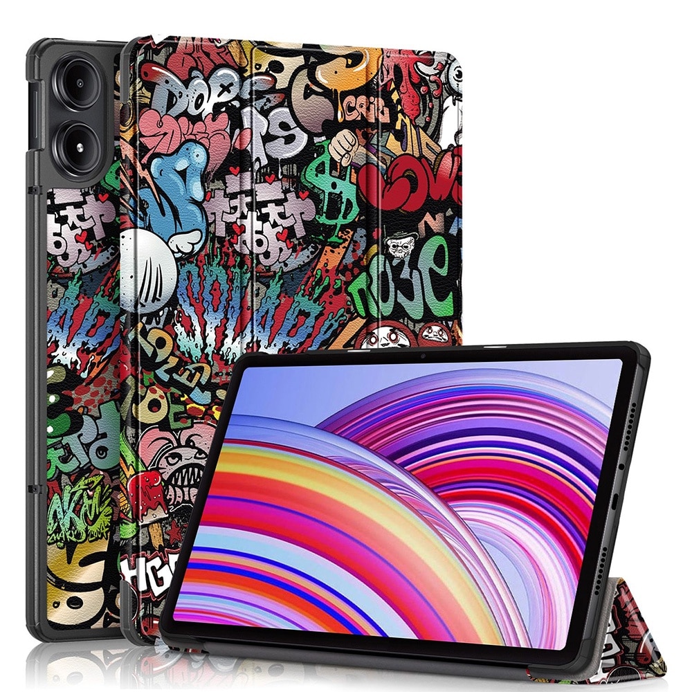 Husa pentru Xiaomi Redmi Pad PRO 12.1 inch UltraSlim de tip stand functie sleep/wake-up graffiti