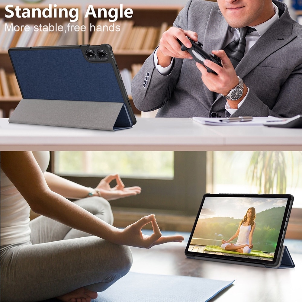 Husa Xiaomi Redmi Pad PRO 12.1 inch UltraSlim de tip stand functie sleep/wake-up navy blue
