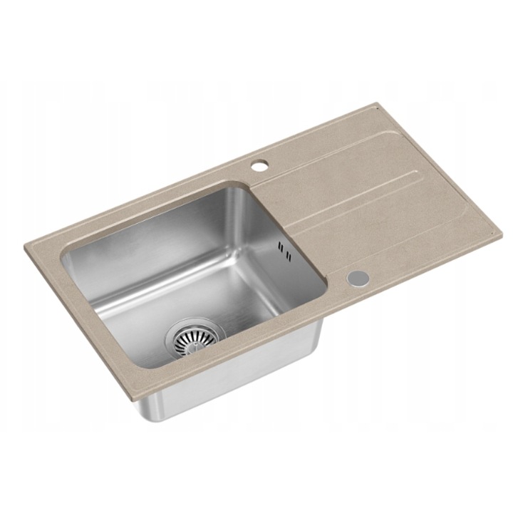 Chiuveta Quadron Ralph 111 Chiuveta Incastrata Fusion Sand Steel 78x43cm