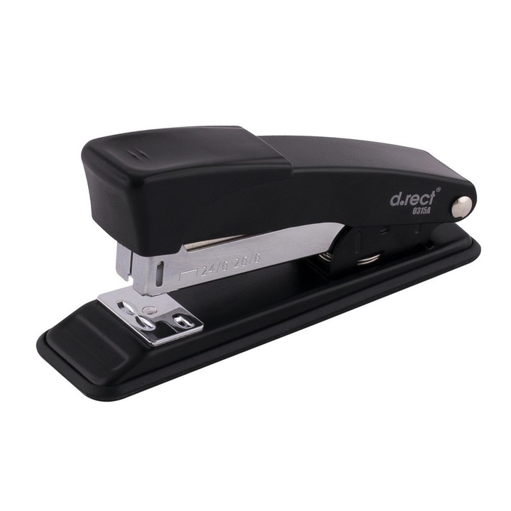 D.Rect 0315A tűzőgép, 30 lap kapacitás, 50mm mélység, fekete