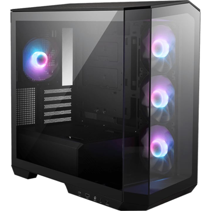 Кутия MSI MAG PANO M100R PZ, mATX, RGB, Черен