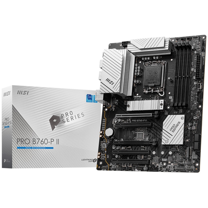 Placa de baza MSI PRO B760-P II, Socket LGA1700, DDR5, ATX