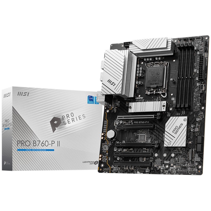 Дънна платка MSI PRO B760-P II, Socket LGA1700, DDR5, ATX