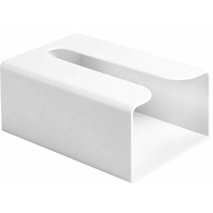 Suport servetele multifunctional, Enforose, design modern, otel carbon, alb