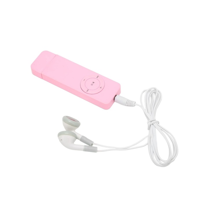 MP3 плейър, Mmgoqqt, голям капацитет, 90 mAh, бял