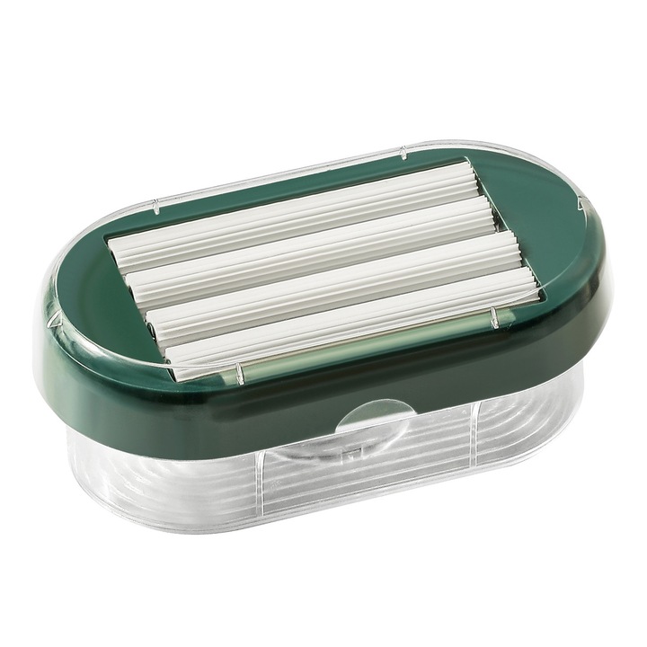 Контейнер за съхранение на храна, елегантен сапунен държач, компактен дизайн, прозрачен, AMRINUGL