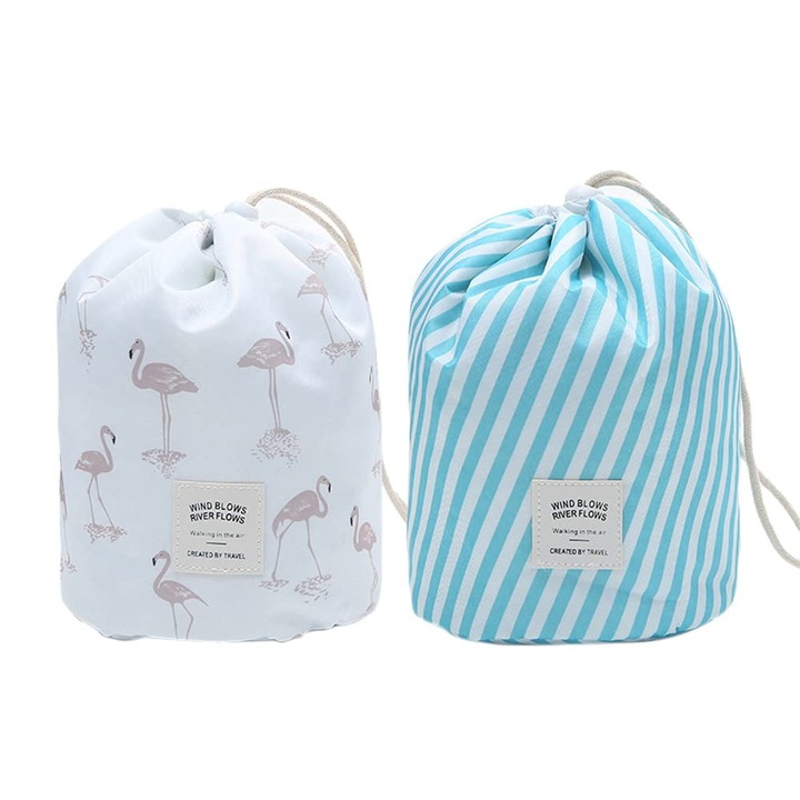 Set 2 Truse de Machiaj, Portabile, Pliabile, Multifunctionale, PVC