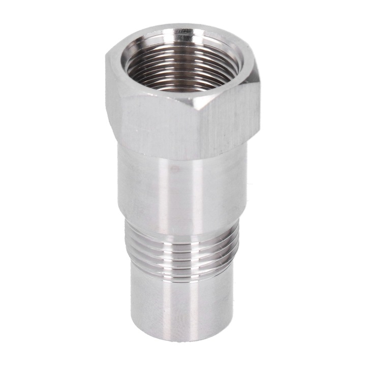 Oxigénérzékelő 02 motorlámpa a legtöbb járműhöz, QttvbTna, Inox, M18, 1,5 mm, ezüst