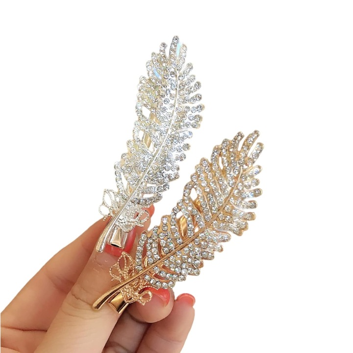 Set 2 Agrafe de Par Multicolore, Cozevdnt, Imitatie Diamant, Accesorii pentru Par