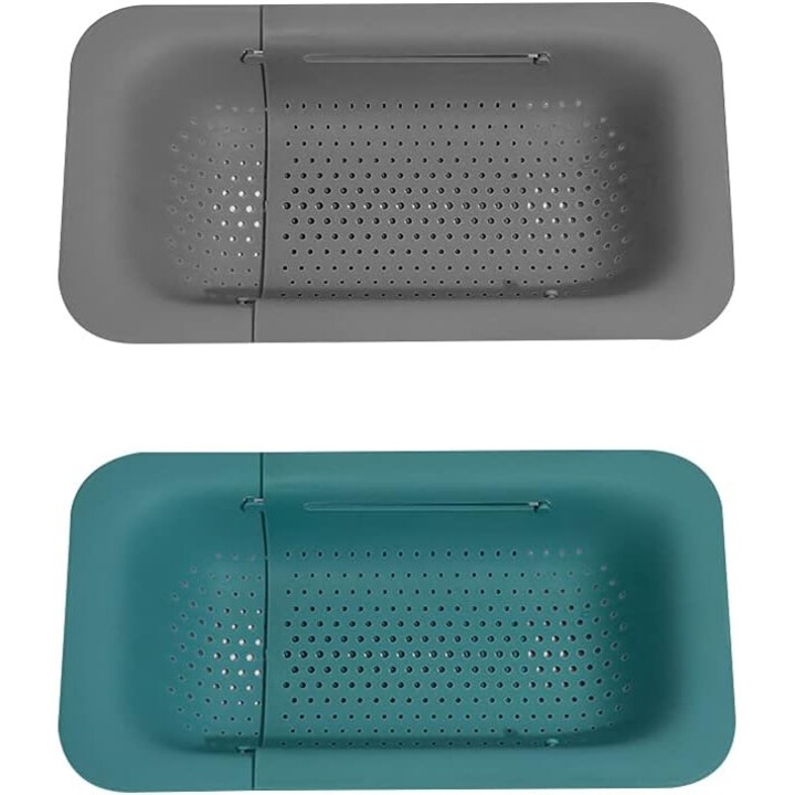 Комплект 2 цедки, сиви/сини 37x48см