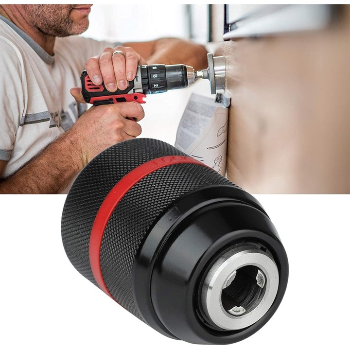 Adaptor pentru burghie 2mm-13mm, Enforose, design ergonomic, tehnologie cu rulment de impingere, rezistent