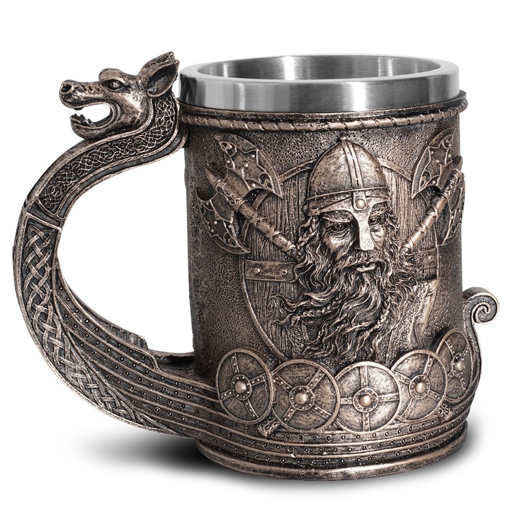 Viking gyantás söröskorsó, Jormftte, 17x9.5x13.2cm, 710g