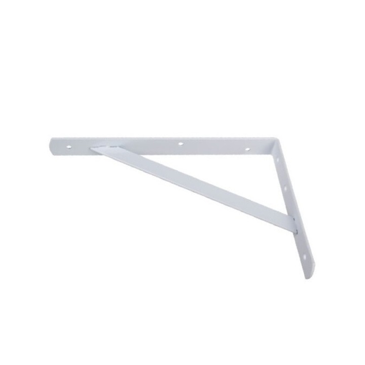 Consola metalica alba 400x250mm, capacitate 40 kg