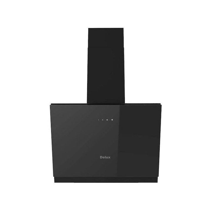 Hota decorativa Haier HADG9DCS56B, Putere de absorbtie 650 m3/h, Clasa A++, 3 trepte de putere, functie Booster, Touch , 90 cm, Negru