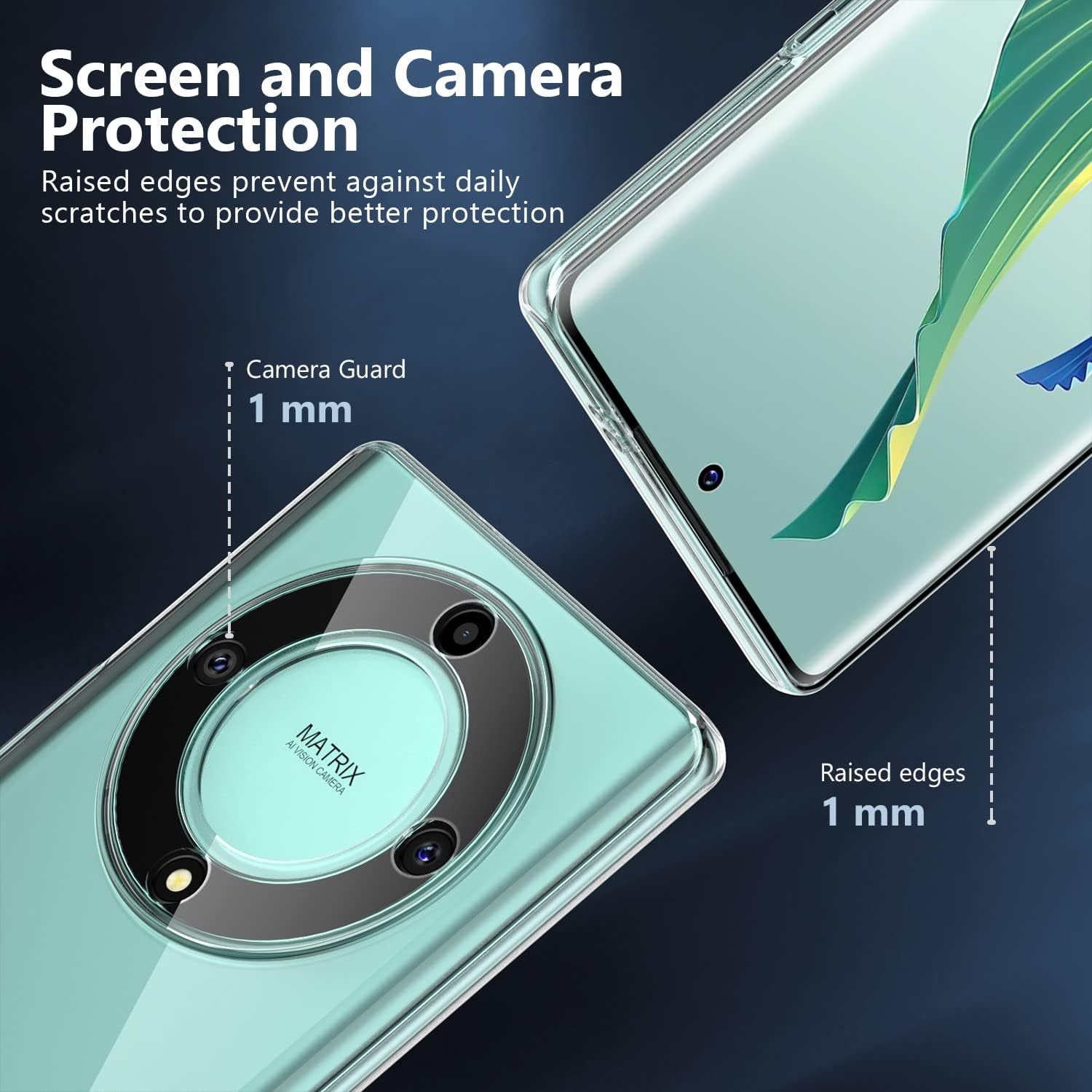 Husa pentru Honor Magic 6 Lite 5G Slim Anti-Shock 1.5mm, Aiyando, Transparent