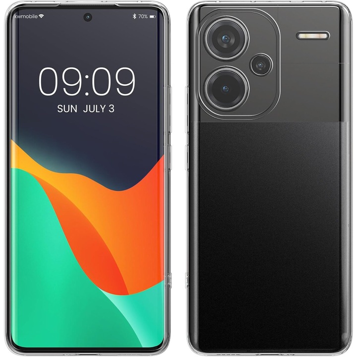 Husa protectie Mat-Tech compatibila cu Redmi Note 13 Pro Plus 5G, Anti-soc, 2MM, Protectie Camera, Decupaje Precise, Rezistenta la impact, Margini ridicate pentru protectia ecranului, Transparenta