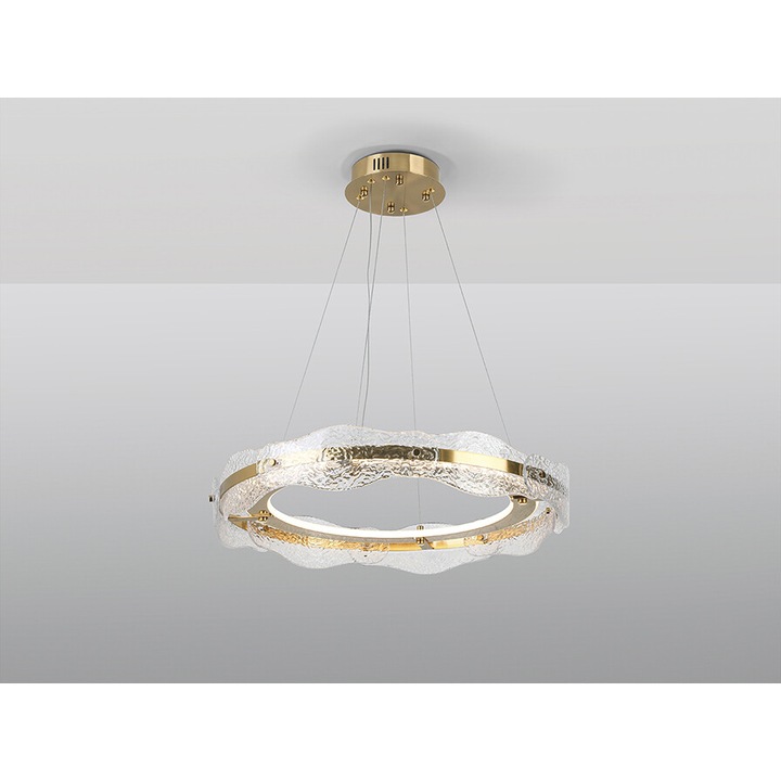 Висяща LED лампа Golden LIRA, 3000K, диаметър 60 см - SCHULLER
