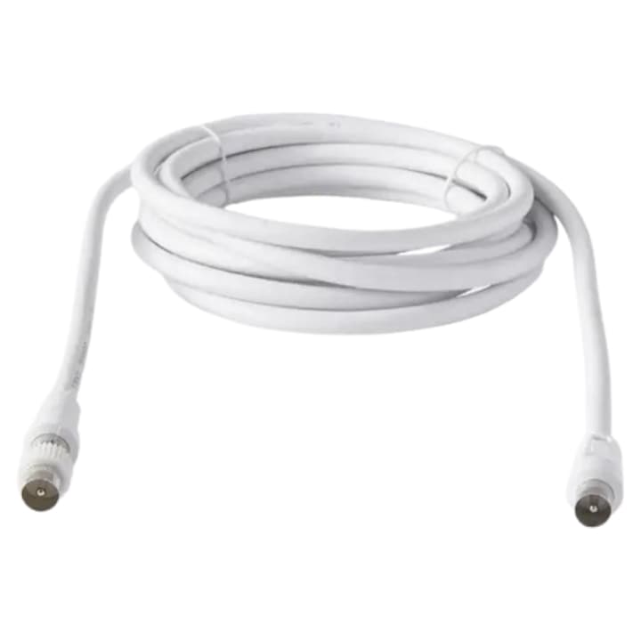 Cablu TV Mufat RG6 cu Aliaj-Cuprat 5M