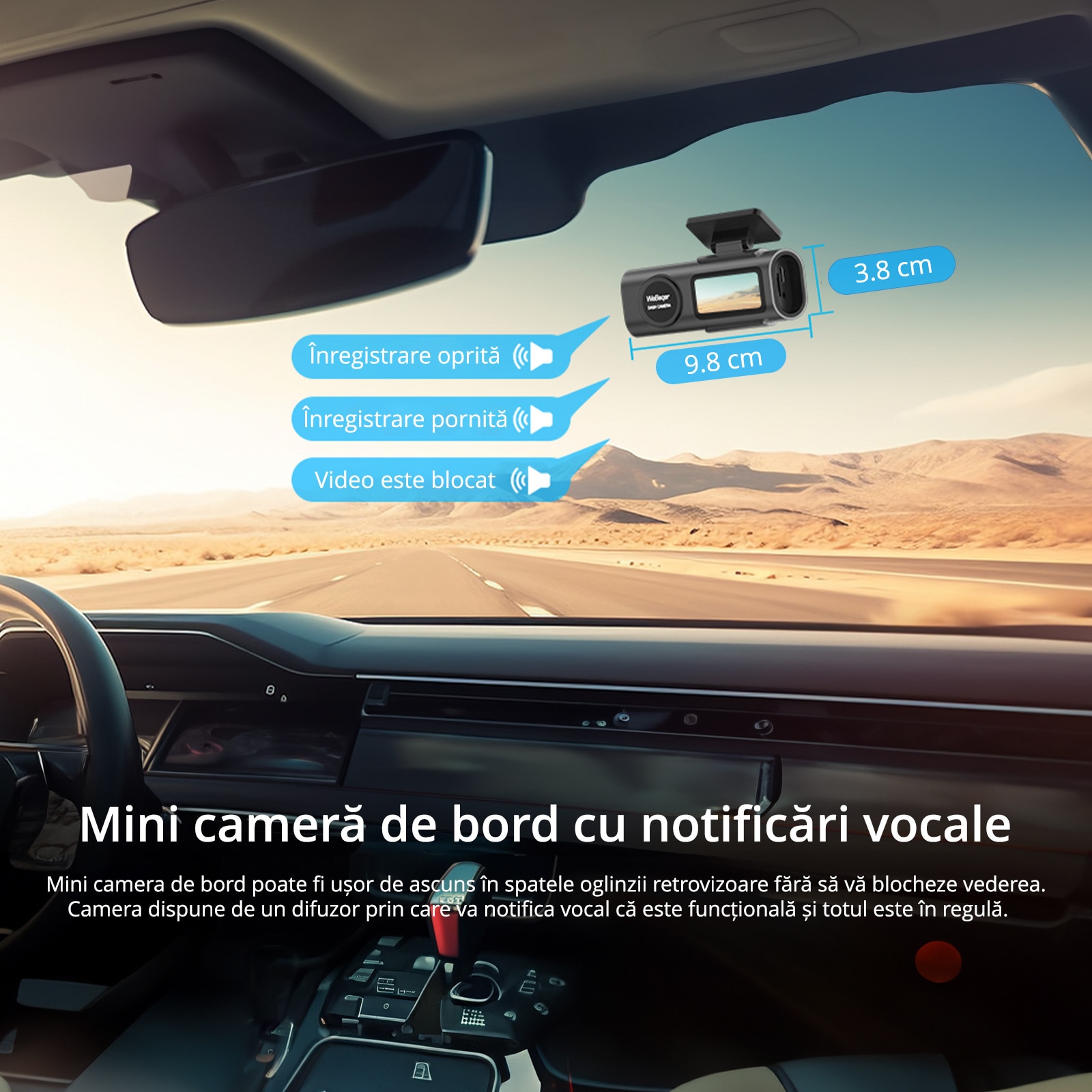 Camera G Rides Camera Auto DVR Xenomo Ride-X, Camera de bord ultracompacta, FULL HD 4K ...