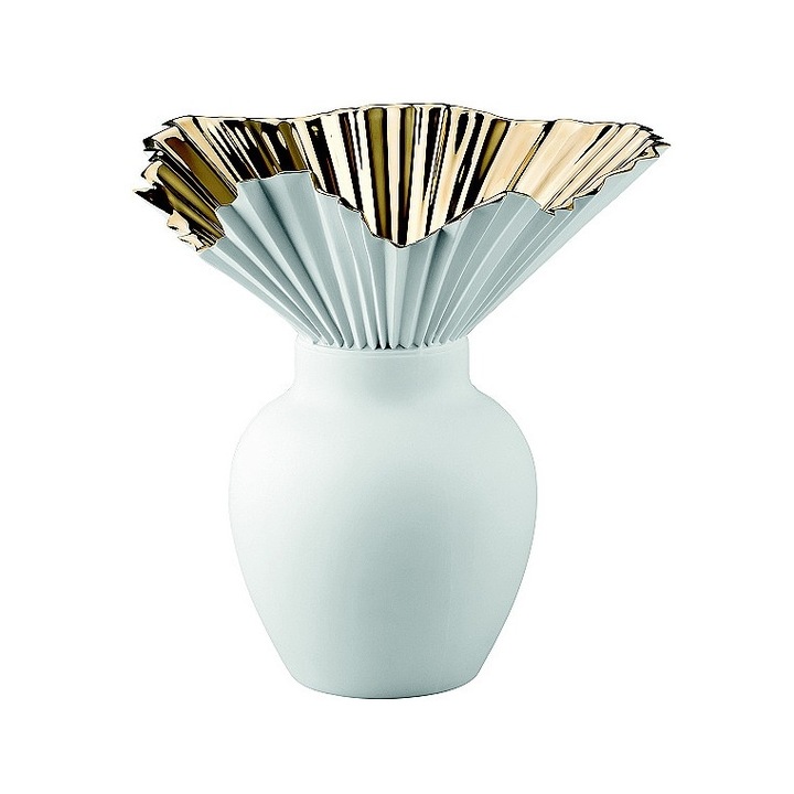Rosenthal váza Falda White - Arany 27 cm